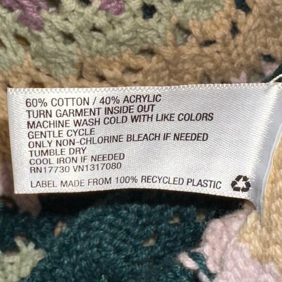 NWT Universal Thread Crochet Knit Green Multi Striped Sleeveless Top Size XXL - Picture 8 of 13